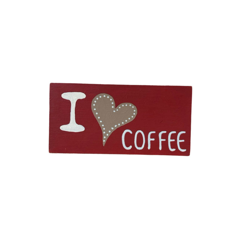 I Heart Coffee İşaret Dekoru