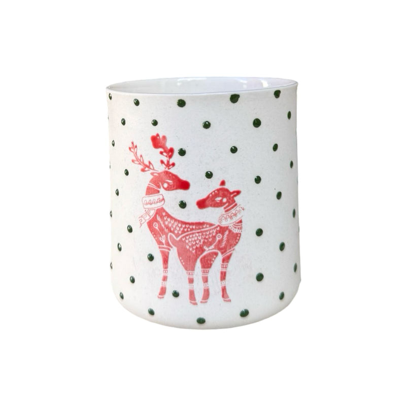 Christmas Deer Straight Cup