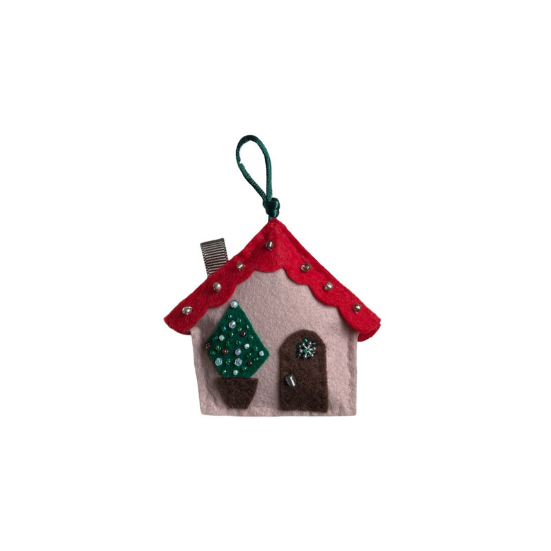 Felt House Shaped Tree Ornament