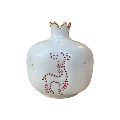 Christmas Deer Pomegranate Tealight Candle Holder