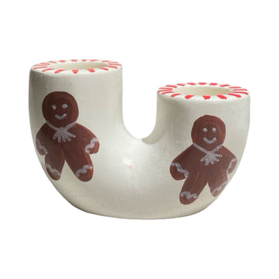 Christmas Double Candle Holder