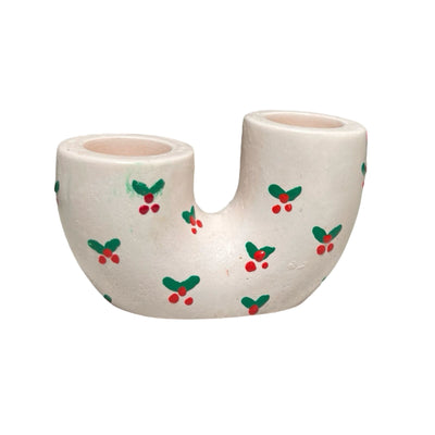 Christmas Double Candle Holder