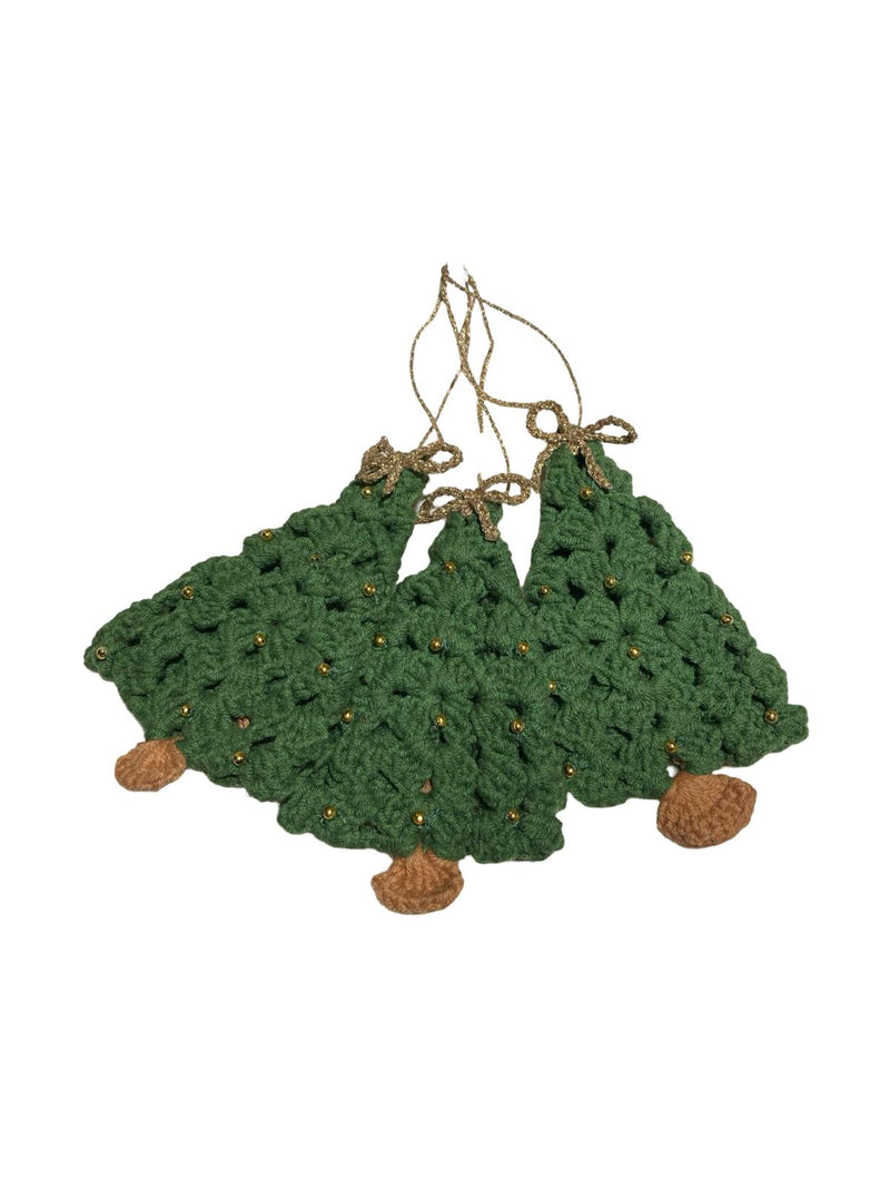 Christmas Tree Shaped  3 Pcs Tree Ornament