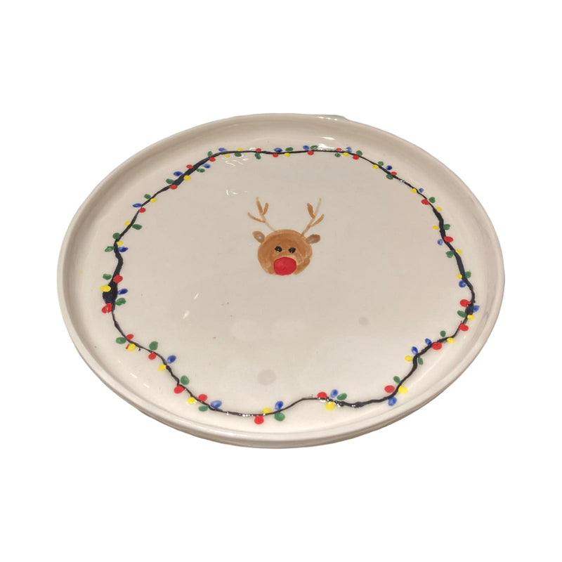 Christmas Deer Plate