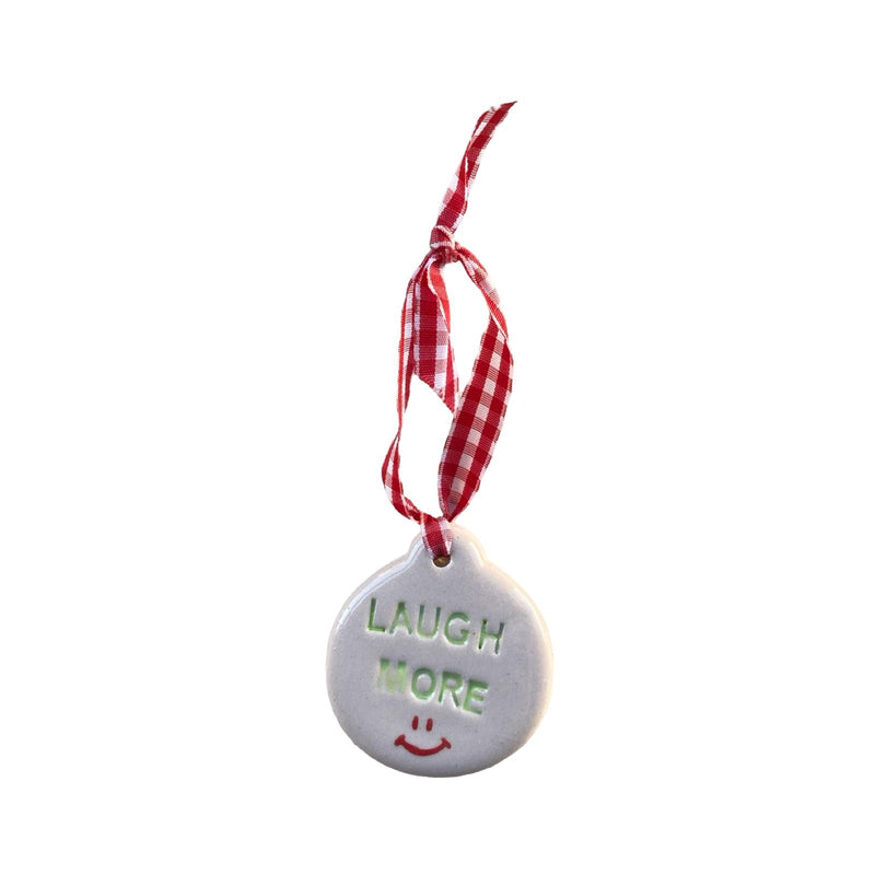 Noel Motto Pine Tree Ornament