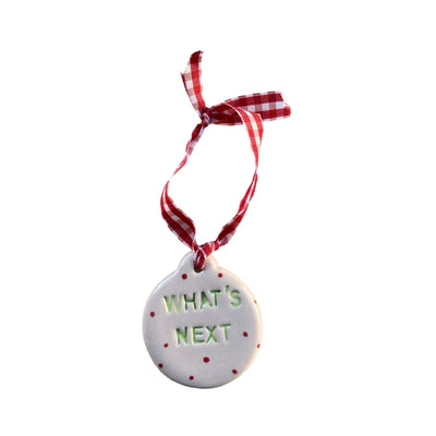 Noel Motto Pine Tree Ornament