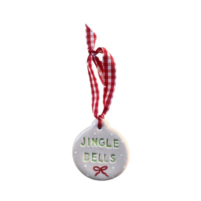 Noel Motto Pine Tree Ornament