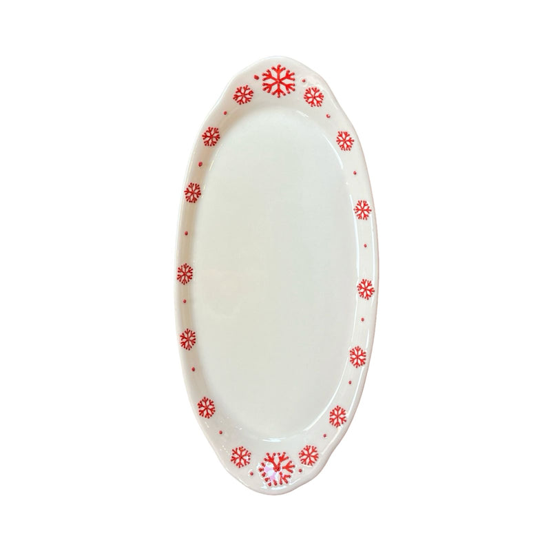 Snowflake Ceramic Tray / Plate