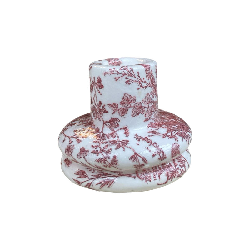 Bordeaux Flower Candle Holder