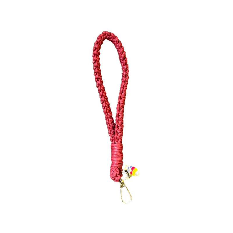 Knitted Keychain Red