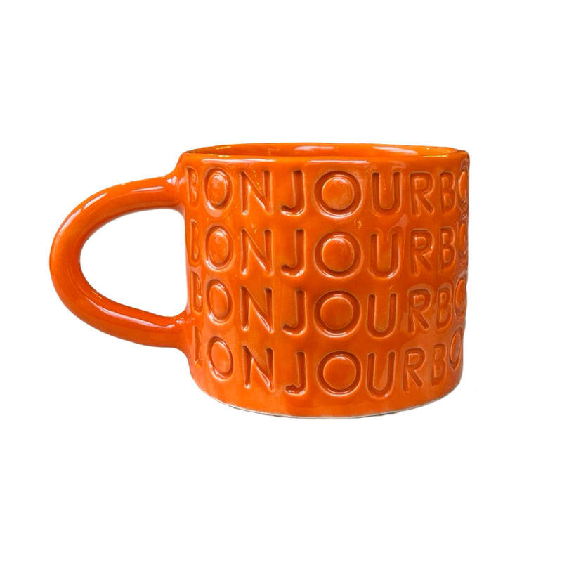 Orange Bonjour Mug