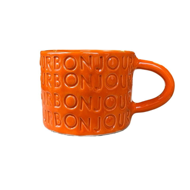 Orange Bonjour Mug