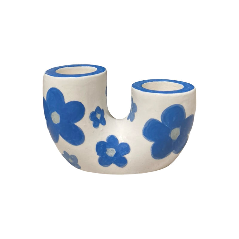 Double Candle Holder Flower