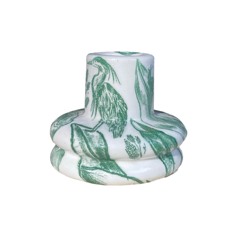 Elegant Candle Holder Green