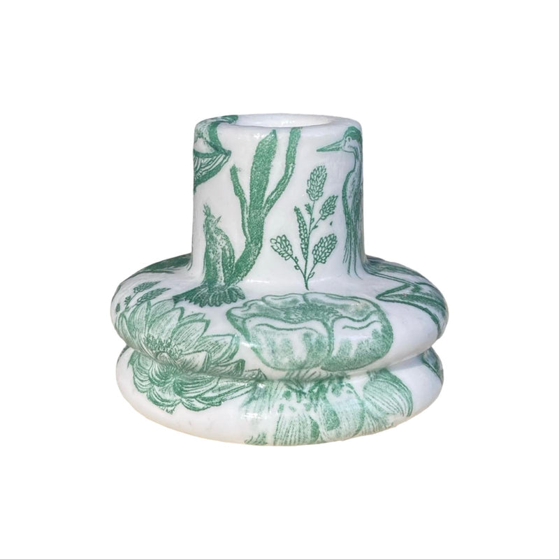 Elegant Candle Holder Green