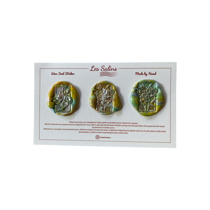 Wax Seal Sticker - Flowers