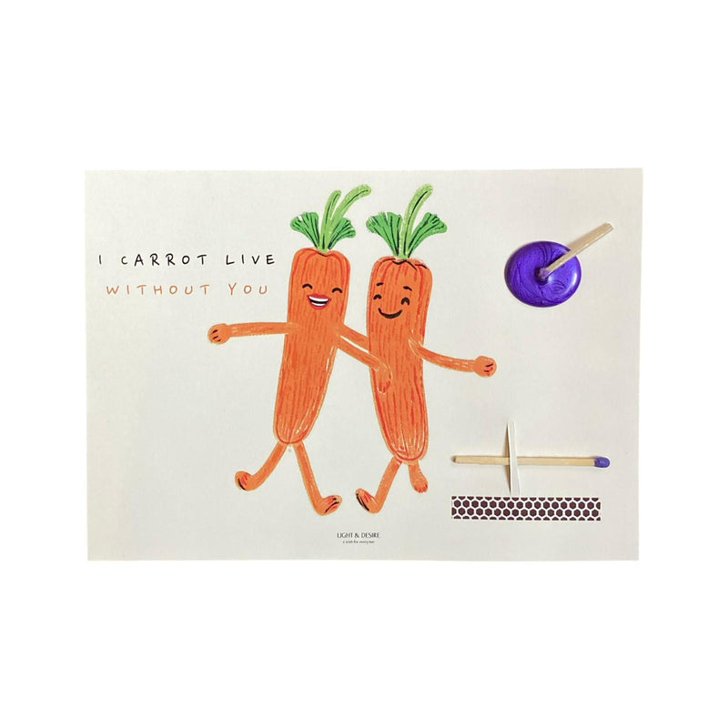 "I carrot live…" Wish Card