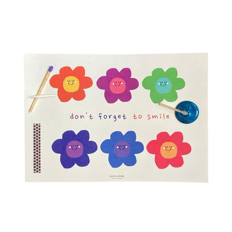 “Don’t forget to smile” Wish Card