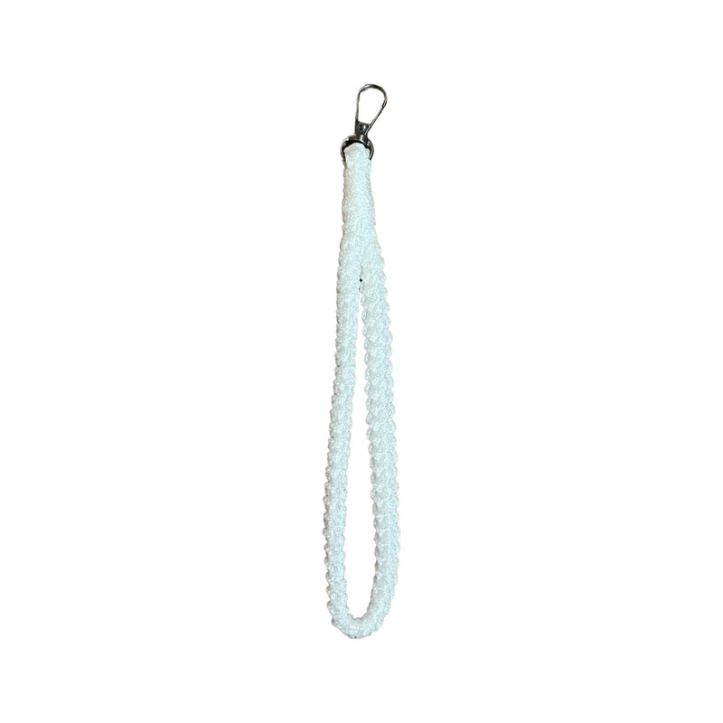 Knitted Keychain White