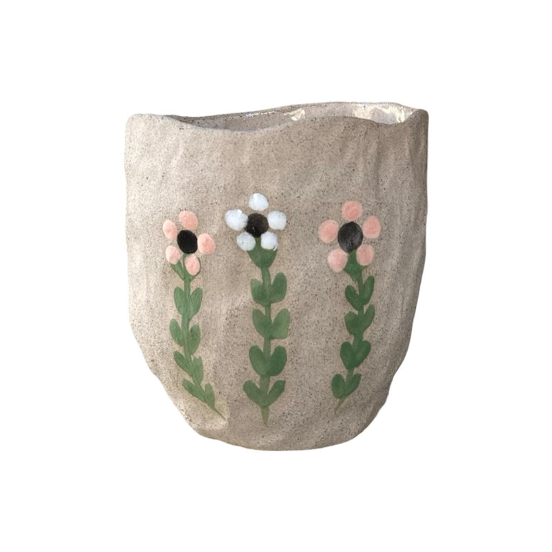 Flowers Big Ceramic Cup