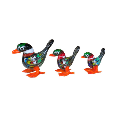 Murano Glass Duck Figurine Set of 3