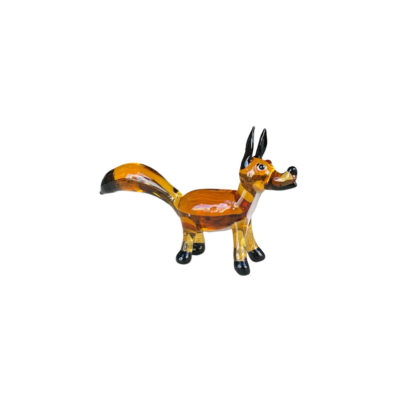 Cute Fox Decorative Glass Figurine