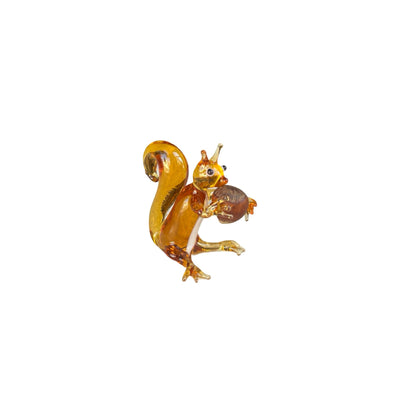 Squirrel Family Glass Figurine Set