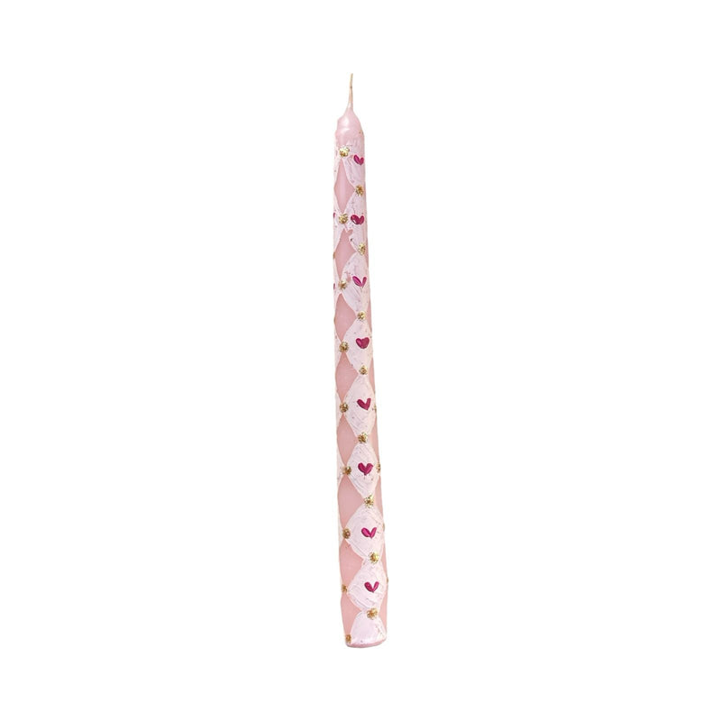 Hand-Painted Candlestick Candle