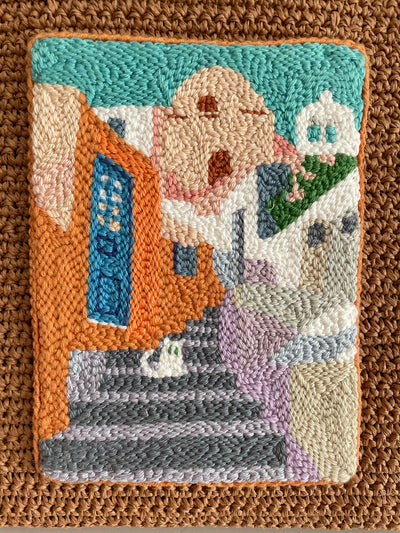 Santorini Punch Embroidered Bag