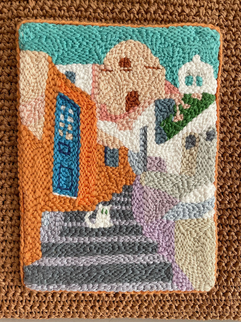 Santorini Punch Embroidered Bag