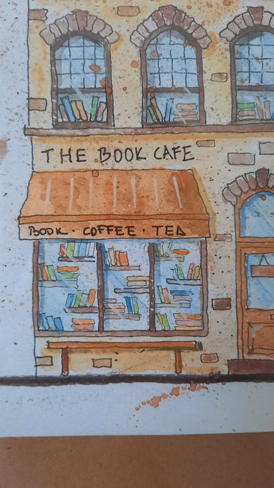 Kuzguncuk Book Cafe Suluboya Tablo