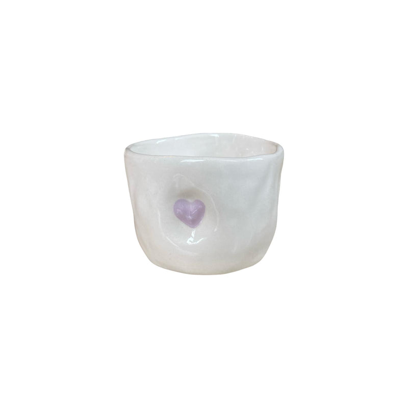 Lilac Heart Mini Espresso Cup