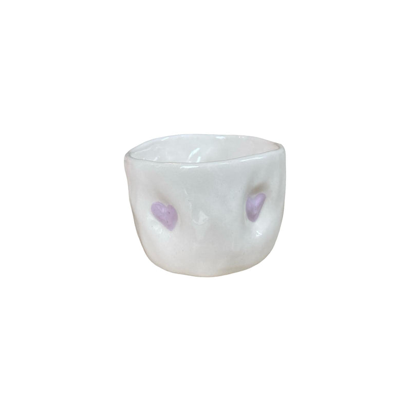 Lilac Heart Mini Espresso Cup