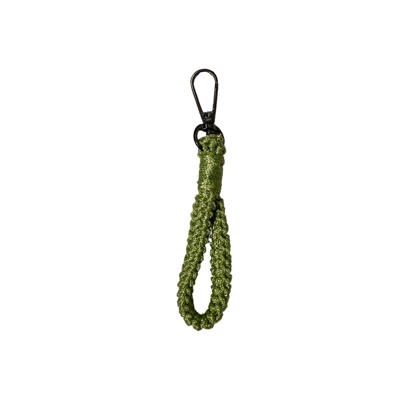 Knitted Keychain Green