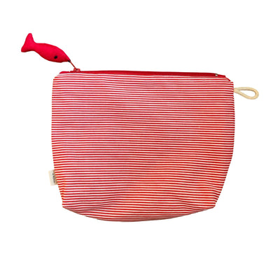 Makeup Bag with Fish Keychain