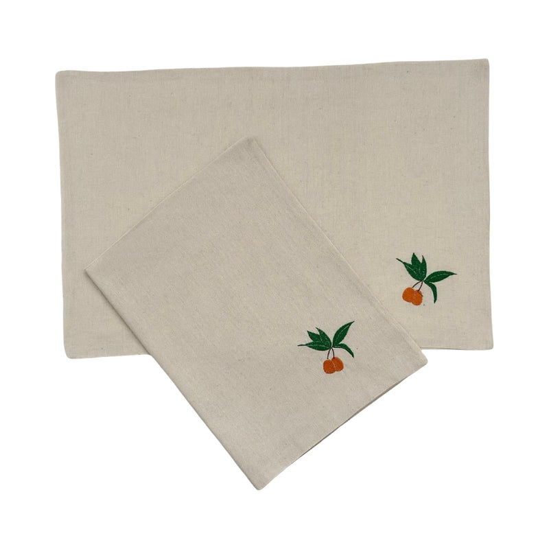 Kumquat Embroidery Fabric American Service