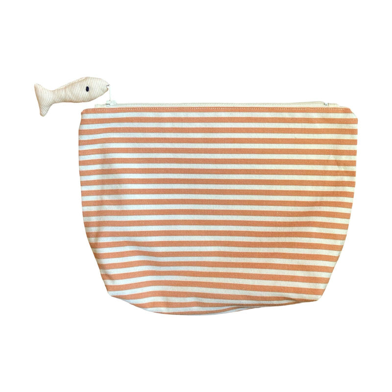 Makeup Bag with Fish Keychain