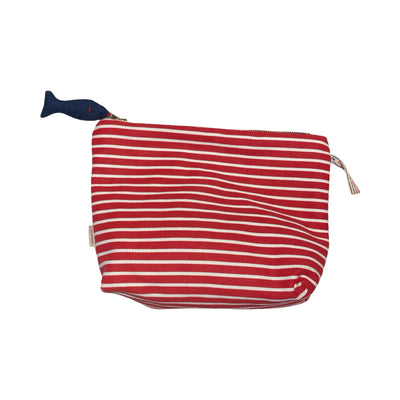 Makeup Bag with Fish Keychain