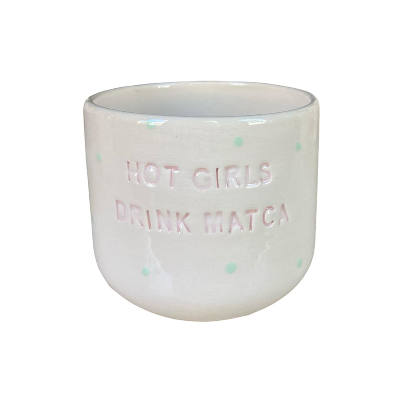Hot Girls Drink Matcha Fincan