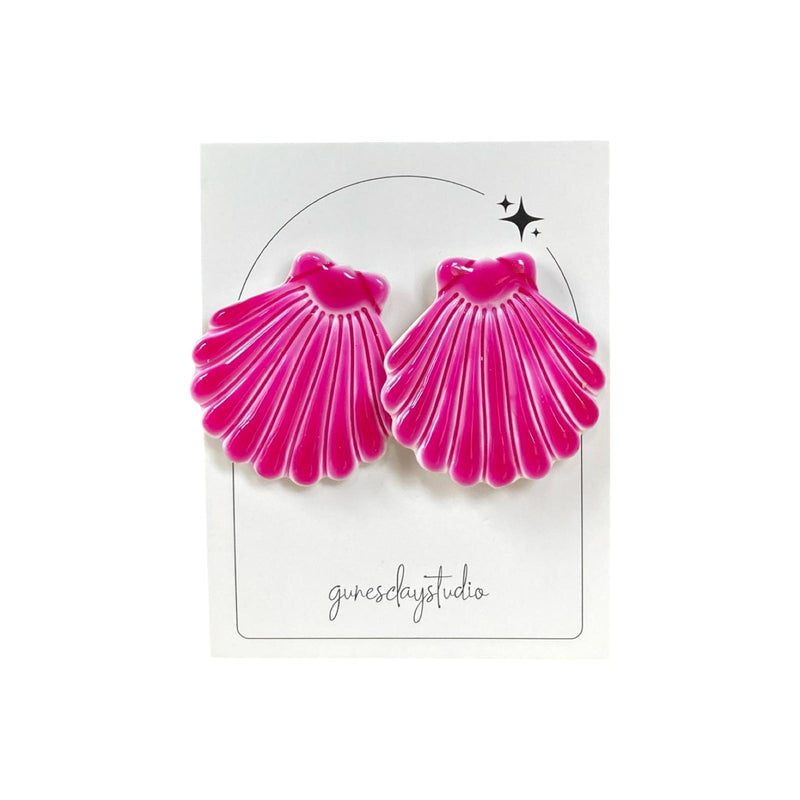 Big Shell Pink Küpe