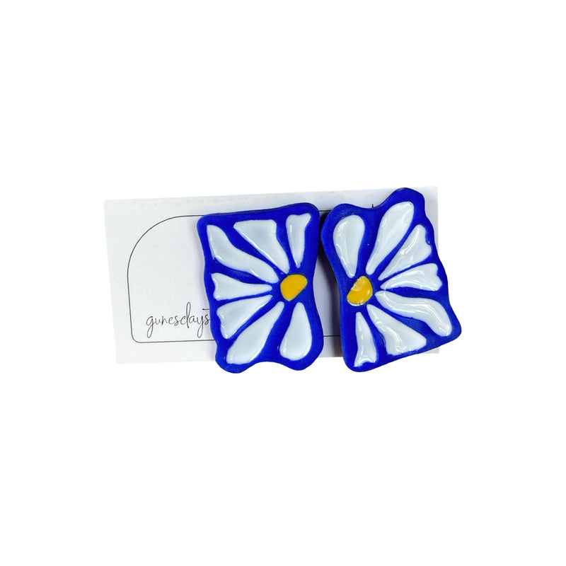 Blue Blanc Küpe