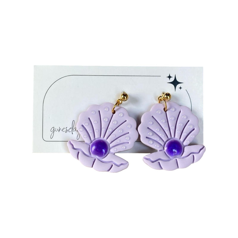 Lila Seashell Earring