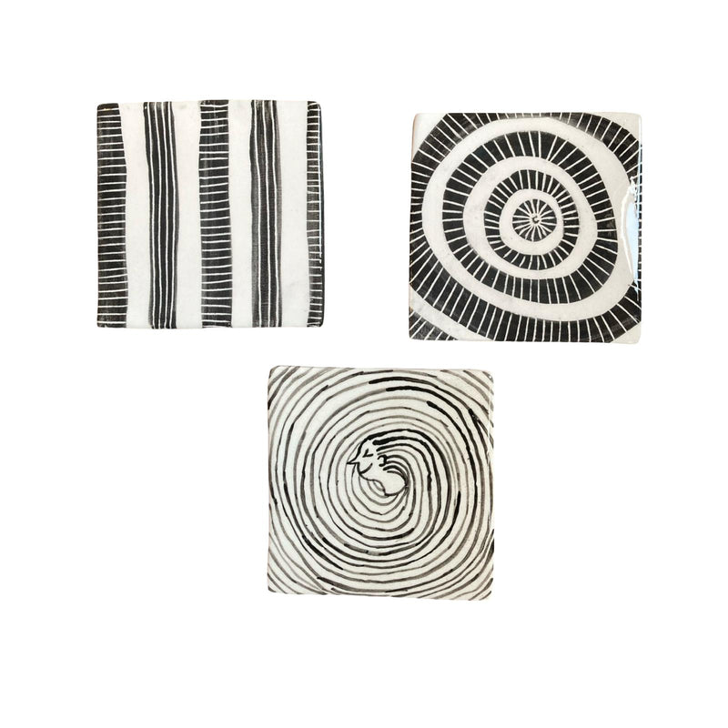 Ceramic Wall Panel Set of 3