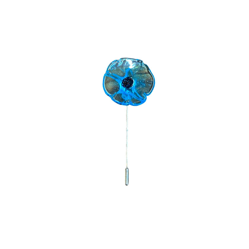 Poppy Glass Figure Brooch