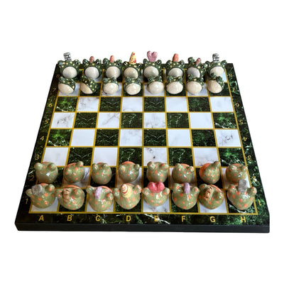 Frog Ceramic Chess Set