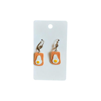Egg Bread Earrings