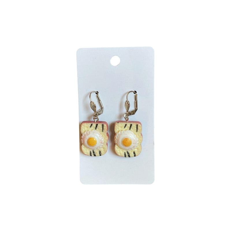 Egg Bread Earrings