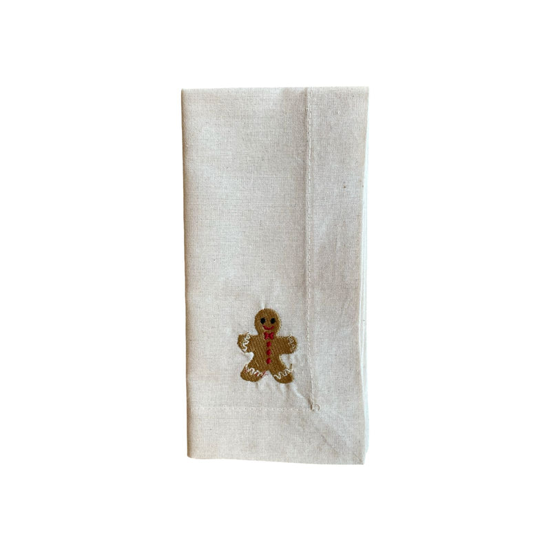 Cookiee Man Embroidery Fabric Napkin