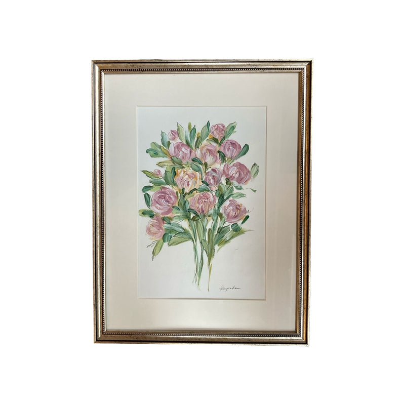 Flower Bouquet Gouache Painting