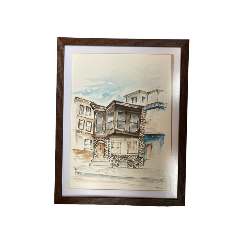 Kuzguncuk Watercolor Painting Table